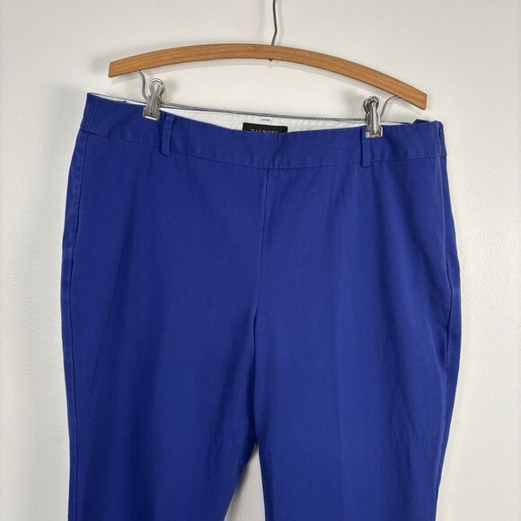 Talbots Heritage Women’s Size 16 Blue Cotton Blend Side Zip Ankle Pant READ - Picture 4 of 7